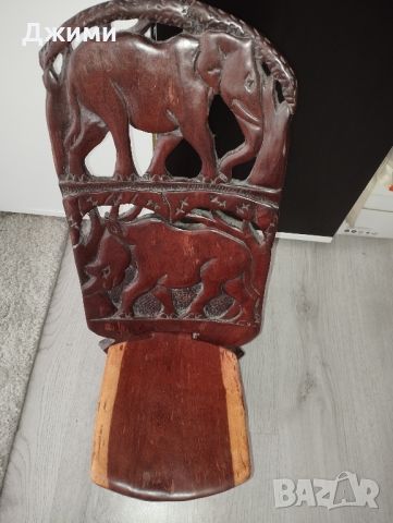 античен африкански стол, снимка 7 - Антикварни и старинни предмети - 46466947