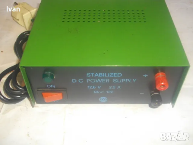 12,6V 2,5A СТАБИЛИЗААТОР НА ПОСТОЯНЕН ТОК ОТ 220 НА 12,6 ВОЛТА STABILIZED DC POWER SUPPLY Mod.122, снимка 2 - Друга електроника - 49750838