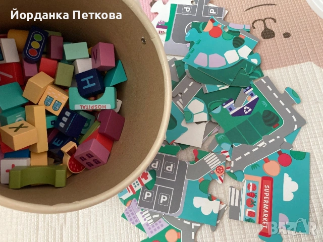 Дървени блокчета Kruzzel, снимка 2 - Образователни игри - 53666391