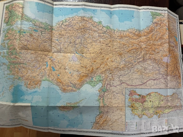 Турция карта, снимка 2 - Енциклопедии, справочници - 51825091
