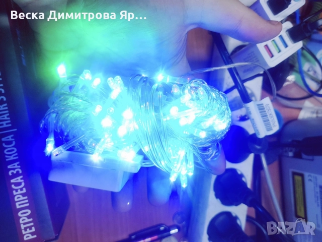 Коледни LED лампички с многоцветни, топъл и студен бял цвят, снимка 6 - Декорация за дома - 52580750