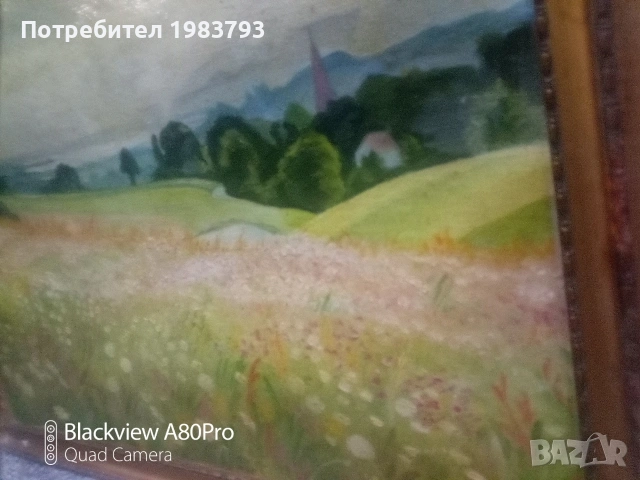 Стара маслена картина-подписана., снимка 3 - Антикварни и старинни предмети - 54076608