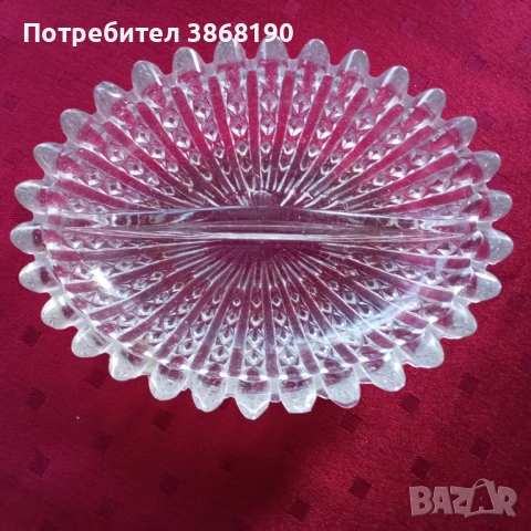 Стъклен съд за ядки, снимка 3 - Прибори за хранене, готвене и сервиране - 53654346