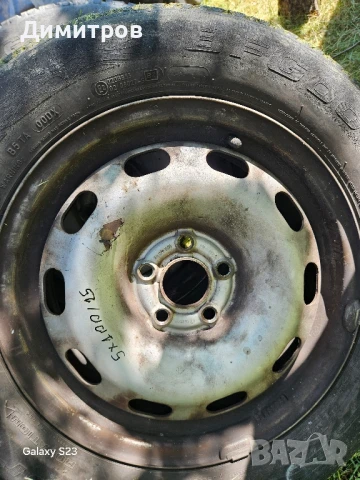 Джанти с гуми 15 цола ,5x100 между болтово разстояние, снимка 5 - Гуми и джанти - 50508730