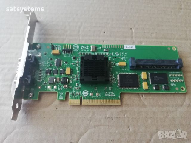  LSI Logic SAS3442E-HP 3.0Gb/s PCI-Express x8 SAS RAID Controller Card, снимка 5 - Други - 46460372