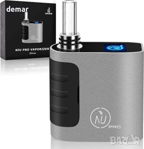 Преносим изпарител AISVAPE NIU-PRO за билки, 160℃-226℃, OLED дисплей, 1400mAh (сребрист)