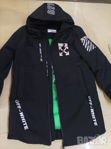 OFF - WHITE зимно дълго яке XL -2Xl original  , снимка 1 - Якета - 47871297