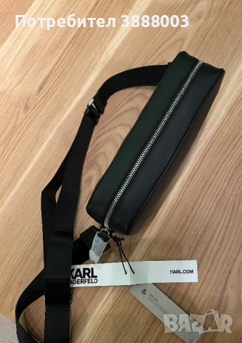 Нова унисекс кожена чанта Karl Lagerfeld, снимка 4 - Чанти - 44996459