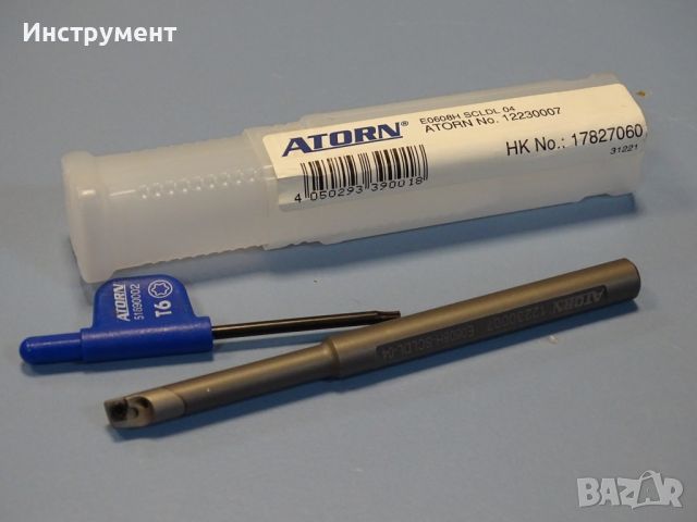 Борщанга със сменяемa пластинa лява ATORN E0608H SCLDL 04 boring bar 12230007, снимка 1 - Други инструменти - 46648019