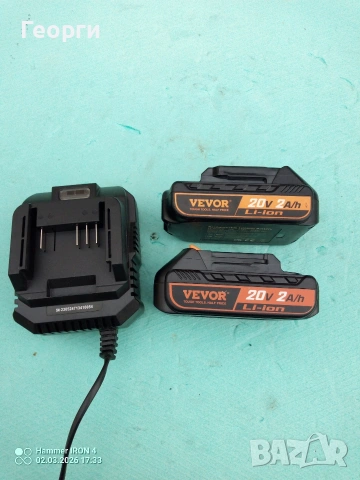 VEVOR зарядно и Батерии 20V/2Ah Li-ion , снимка 2 - Други инструменти - 53684119