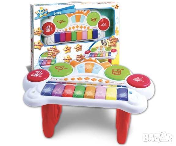 Bontempi - Бебешки синтезатор с 8 клавиша, снимка 2 - Музикални играчки - 44977522
