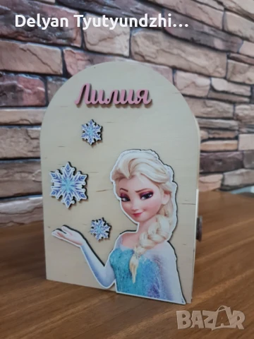 🌈 Персонализиран дървен органайзер за диадеми и аксесоари – Мечтата на всяко момиче! 🎁, снимка 6 - Подаръци за жени - 51217402