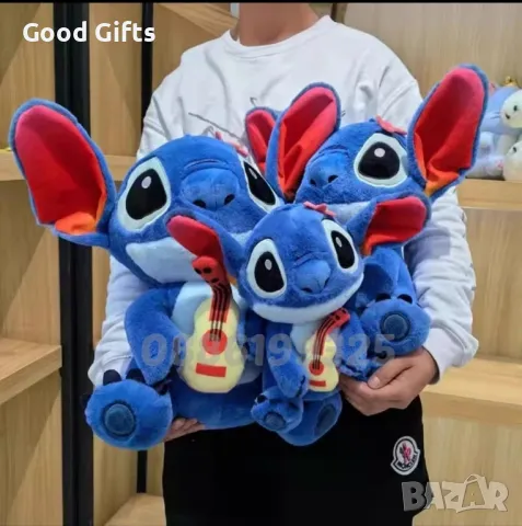 Голям плюшен Стич, 35-50см Лило и Стич плюшени играчки, плюшен Stitch, снимка 5 - Плюшени играчки - 47226414