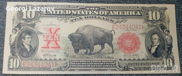 10 долара САЩ бизон, снимка 1 - Нумизматика и бонистика - 46425332