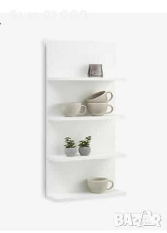 Красива стенна етажерка с 4 рафта