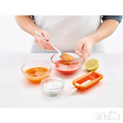 Комплект форми за сладолед на клечка Lekue 4 броя, забавни форми, снимка 3 - Други стоки за дома - 52042134