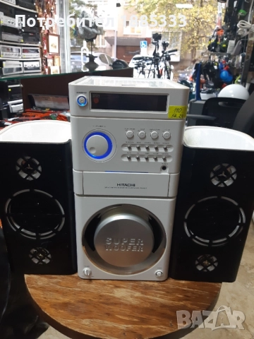HITACHI MP3 CD MICRO SYSTEM WITH & CARD READER