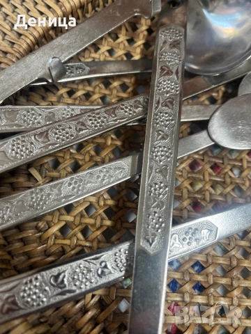 Набор за кухня от СССР Размери от 24.5 см до 35 см 6 прибора за сервиране + закачалка , снимка 5 - Прибори за хранене, готвене и сервиране - 51815613