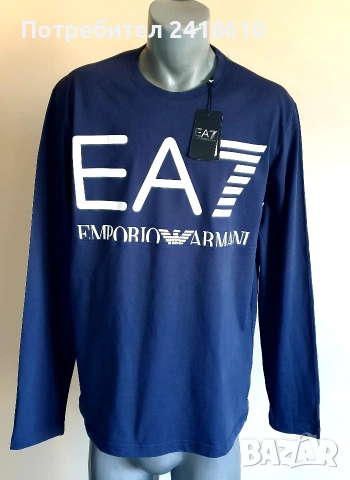 Emporio Armani EA7 Cotton Mens Size XL / 2XL НОВО! ОРИГИНАЛ! Мъжка Тениска