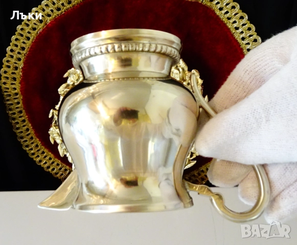 Бронзова кана,каничка,Луи XVI,перлен релеф. , снимка 5 - Антикварни и старинни предмети - 52265731