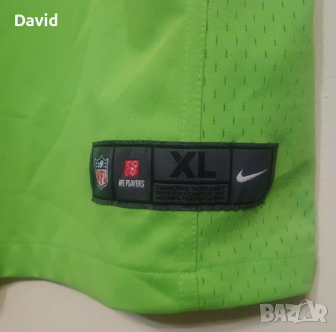 Оригинална NFL фланелка на Seattle Seahawks x Russel Wilson, снимка 3 - Други спортове - 54255714