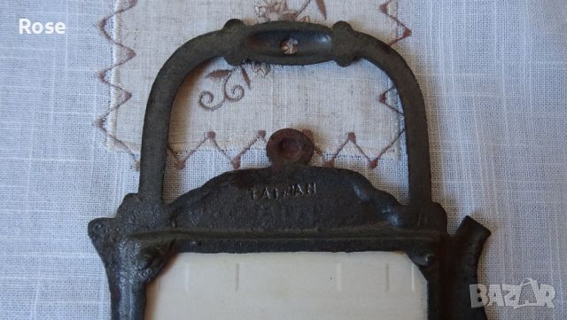 Метална поставка с форма на чайник с порцеланова плочка, на четири крачета., снимка 7 - Аксесоари за кухня - 45288571