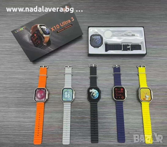 Smart часовник 45 и 49 мм като Apple watch модел V10, снимка 2 - Дамски - 50499617