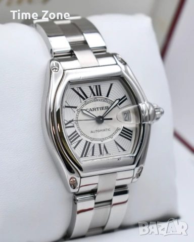 Cartier Roadster 44 x 37mm Steel White Dial Мъжки / Унисекс, снимка 4 - Дамски - 48183154