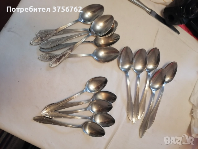 Продавам лъжици от соца, снимка 2 - Прибори за хранене, готвене и сервиране - 52341293