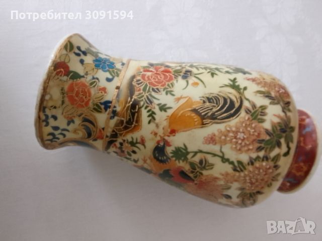 Стара ваза за цветя порцелан маркирана РИСУВАНА, снимка 11 - Антикварни и старинни предмети - 45402226