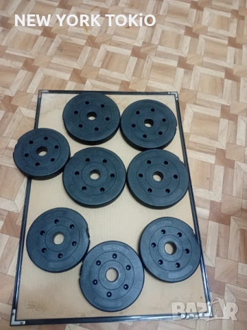 ТЕЖЕСТИ  ДИСКОВЕ  ЗА ФИТНЕС, снимка 2 - Фитнес уреди - 54024052