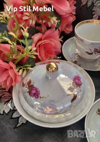Руски сервиз за чай , снимка 2 - Сервизи - 53731273