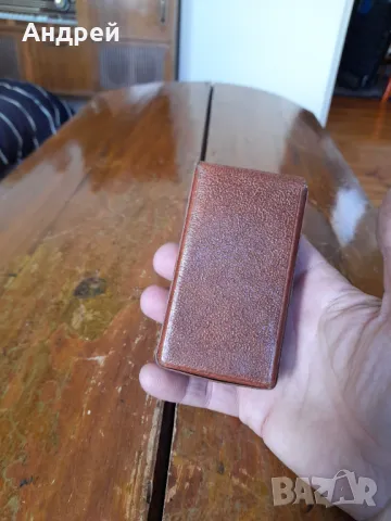 Стара кожена табакера за цигари,калъф #11, снимка 4 - Други ценни предмети - 50112531