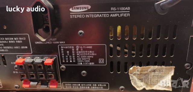 Усилвател SAMSUNG RS 1100AB, снимка 4 - Ресийвъри, усилватели, смесителни пултове - 46399332