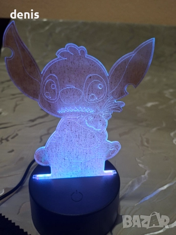 Детска лампа Стич, снимка 5 - Друга електроника - 52888189