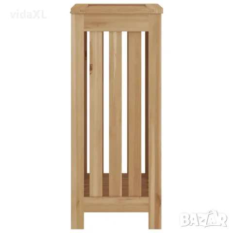 vidaXL Кош за пране, 35x25x60 см, тиково дърво масив(SKU:340758), снимка 4 - Други стоки за дома - 48623500