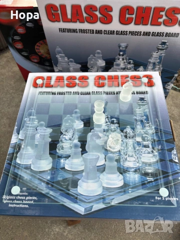 Стъклен шах , снимка 6 - Шах и табла - 53844273