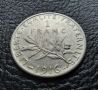 Стара сребърна монета 1 франк 1916 г. Франция- перфектна!, снимка 9