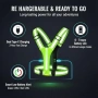 Нова Светеща LED жилетка 360° отражатели регулируема за нощен спорт, снимка 4
