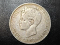 СРЕБРО Испания 5 песети 1897, снимка 1