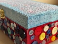 Декоративна кутия с копчета | Ръчна изработка, снимка 6