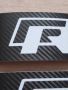 Качествени карбон черни стикери за прагове на автомобил кола марка R line Р лайн + подарък , снимка 5