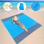 Постелка за плаж ГОЛЯМ размер  200 х 210 см, водоустойчива, компактна🏖️⛺️☀️👙🩲🩴💦🌊, снимка 1 - Басейни и аксесоари - 45915968