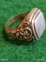 Винтидж класически модел сребърен пръстен орнаментиран майсторска ръчна изработка 12345, снимка 4
