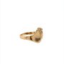 Златен дамски пръстен 1,34гр. размер:44 14кр. проба:585 модел:24628-4, снимка 3