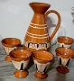 Керамичен комплект чаши и кана, снимка 3