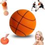 Тиха баскетболна топка Chicmine, топка от пяна с висока плътност, размер 7 (24 см)