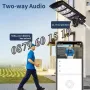 Соларна улична лампа 1800W с камера за видеонаблюдение 5MP със стойка, снимка 12