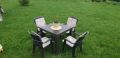 Продавам градински комплект - маса с 4 стола, снимка 1 - Градински мебели, декорация  - 45477511