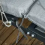 Висящ шезлонг Outsunny, накланящ се покрив, включително възглавница за седалка, възглавница, снимка 3